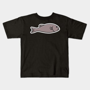 Cute Fish cartoon vector illustration. Animal nature icon concept. Restaurant sea food vector design. Kids T-Shirt